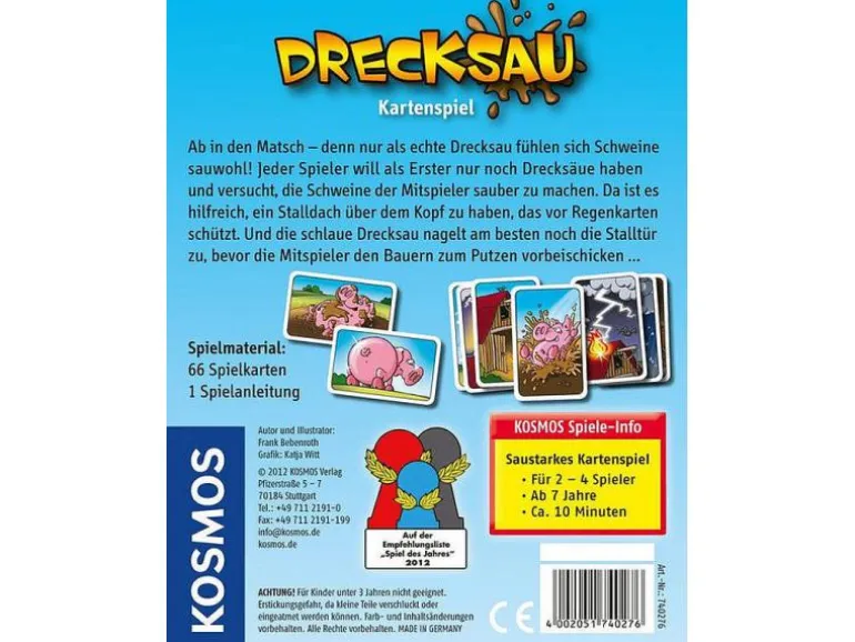 Kosmos Kartenspiel Drecksau – Ab in den Matsch!