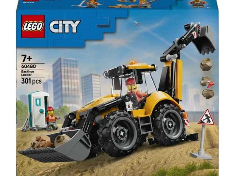 LEGO® City Gelber Baggerlader 60480
