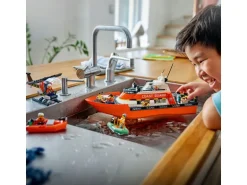 LEGO® City Rettungsboot der Küstenwache mit Hubschrauber 60504