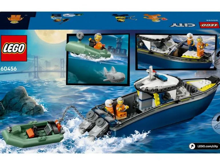 LEGO® City Verfolgungsjagd im Polizeiboot 60456