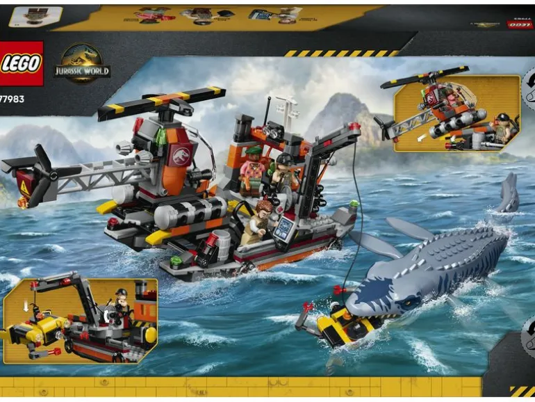 LEGO® Jurassic World Mosasaurier-Angriff auf das Boot 77983