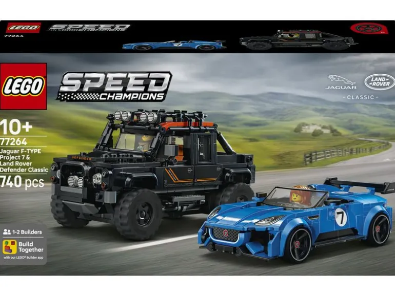 LEGO® Speed Champions Jaguar Project 7 & Land Rover Defender 77264