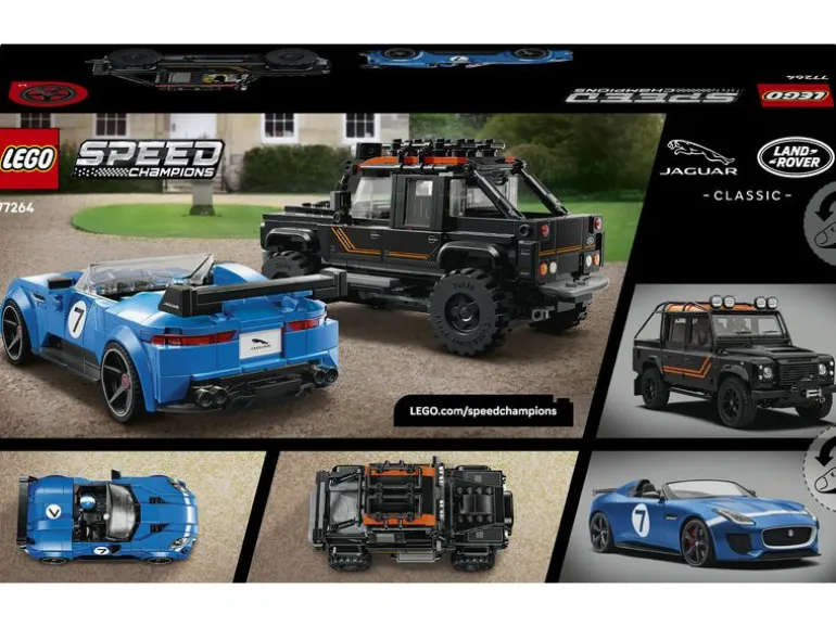 LEGO® Speed Champions Jaguar Project 7 & Land Rover Defender 77264