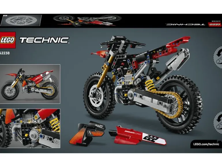 LEGO® Technic Ducati Desmo450 MX Factory Motorrad 42238