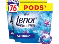 Lenor Waschmittel Kapseln All-in-1 Pods Aprilfrisch 76 Stück