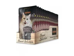 Leonardo Cat Food Nassfutter Kaninchen&Cranberries, 16 x 85 g