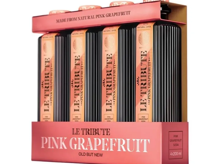 Le Tribute Soft-Drinks Pink Grapefruit 4 x 200 ml