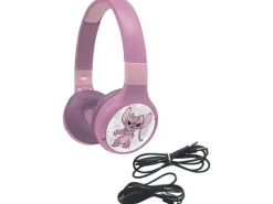 Lexibook Disney Stitch Angel 2in1 Bluetooth-Kopfhörer Rosa