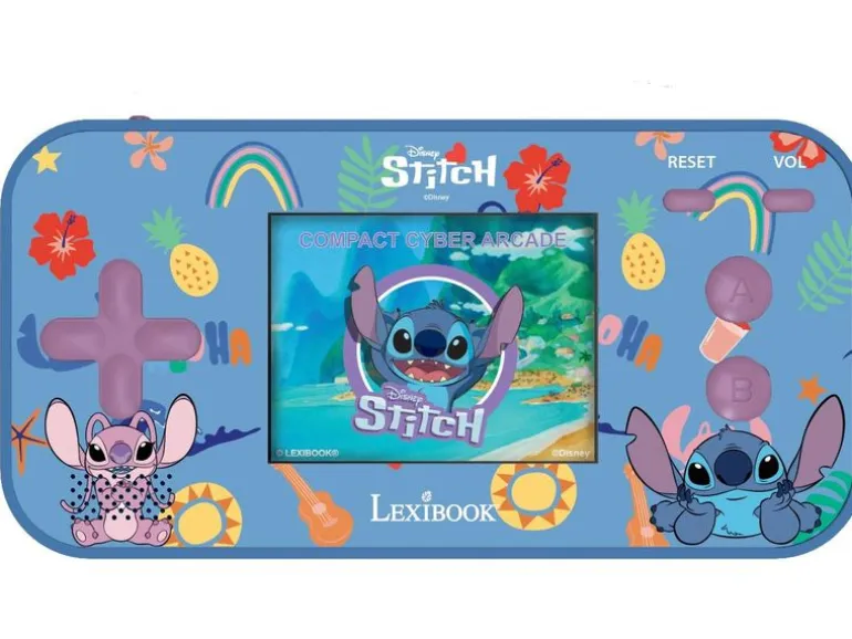 Lexibook Disney Stitch Compact Cyber Arcade Blau