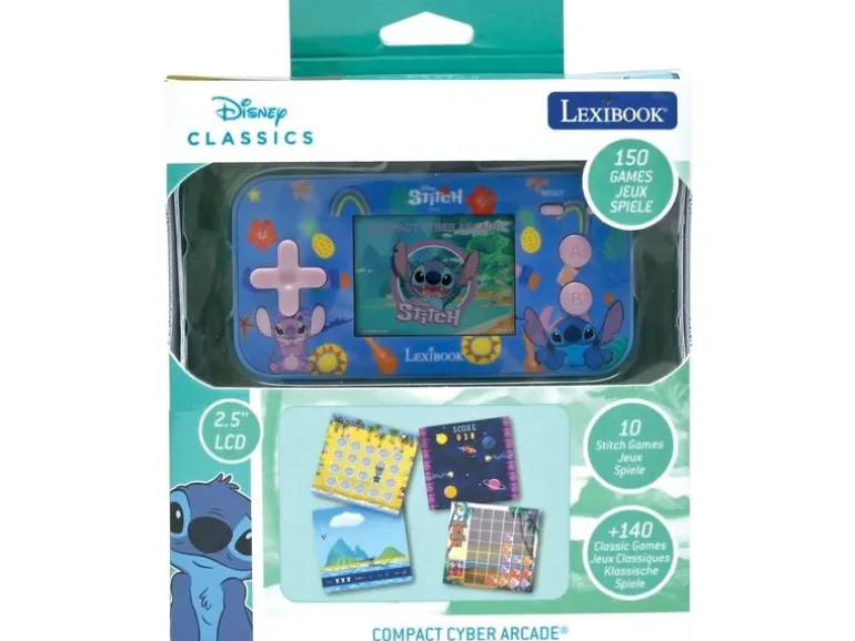 Lexibook Disney Stitch Compact Cyber Arcade Blau