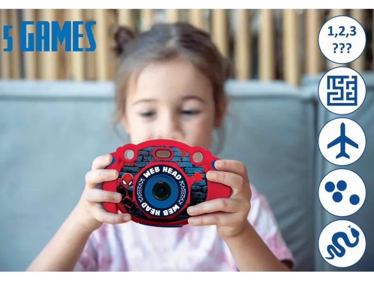 Lexibook Kinderkamera Spider-Man Blau/Rot