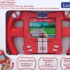 Lexibook Kinderkopfhörer Lenkrad-Konsole Cyber Arcade Racing Rot
