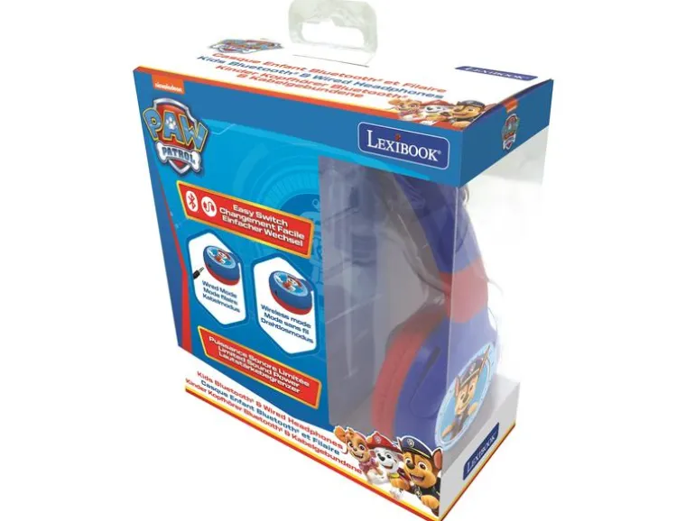 Lexibook Kinderkopfhörer Paw Patrol 2-in-1-Bluetooth
