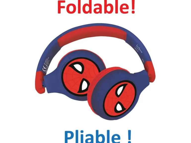 Lexibook Kinderkopfhörer Spider-Man 2-in-1-Bluetooth