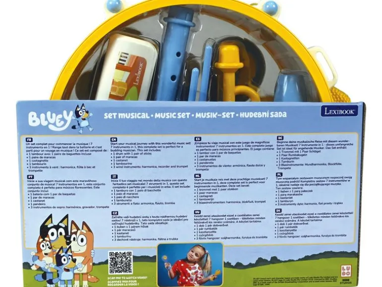 Lexibook Musikset Bluey 7-teilig Blau Gelb