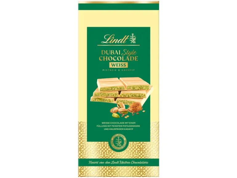 Lindt Schokolade Dubai Style Chocolade Weiss 150 g