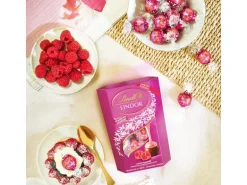 Lindt Schokoladen-Pralinen Lindor Kugeln Himbeere & Rahm 200 g