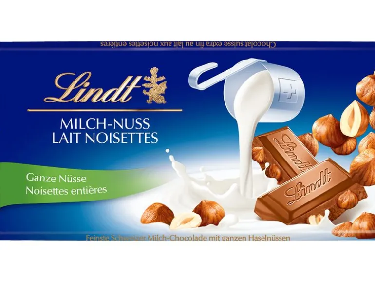 Lindt Tafelschokolade Milch Nuss 100 g