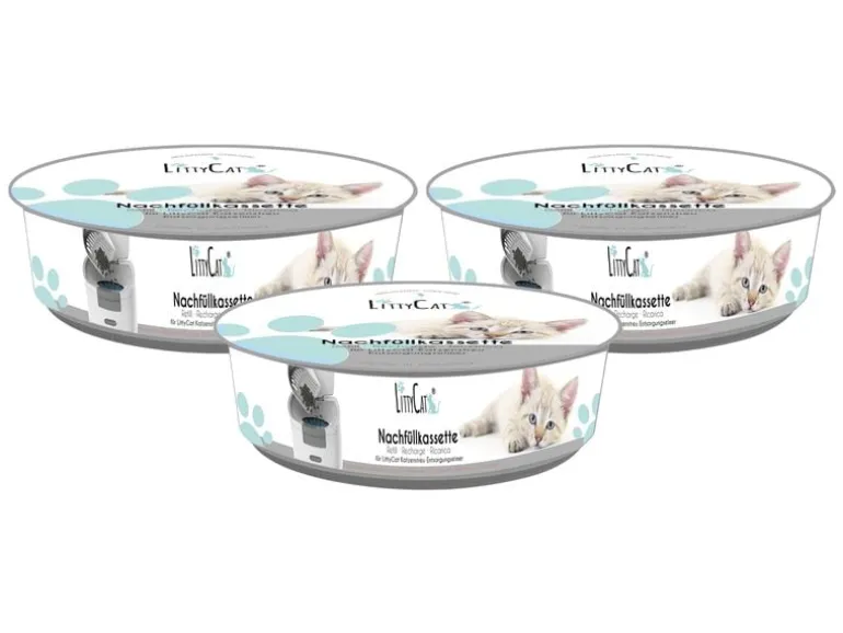LittyCat Katzenstreueimer Nachfüllkassette 3er Set