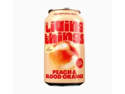 Living Things Soft-Drinks Peach & Blood Orange 12 x 0.33 l