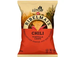 Lütolf Ribelmais Tortilla Chips mit Chili 150 g