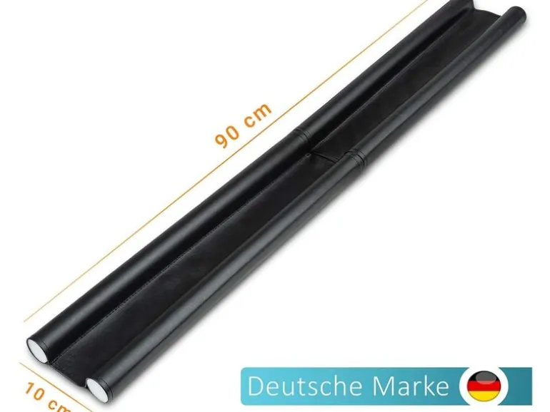 Luana Rose Zugluftstopper, Schwarz, 2er-Set