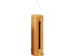 LUXUS-VOGELHAUS Futterspender für Wildvögel, 5 x 5 x 23 cm, Holz