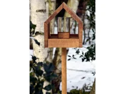 LUXUS-VOGELHAUS Vogelfutterhaus Bauhaus I, 20.5 x 28 x 23.5 cm, Holz