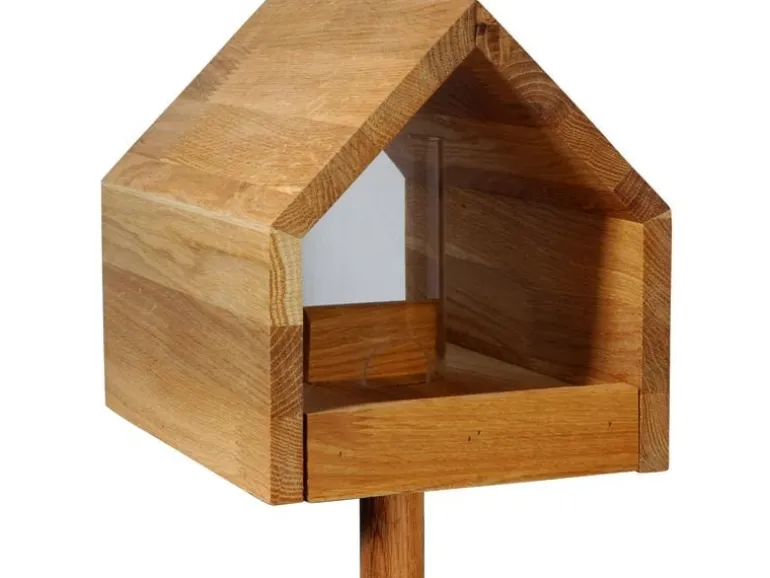 LUXUS-VOGELHAUS Vogelfutterhaus Bauhaus I, 20.5 x 28 x 23.5 cm, Holz