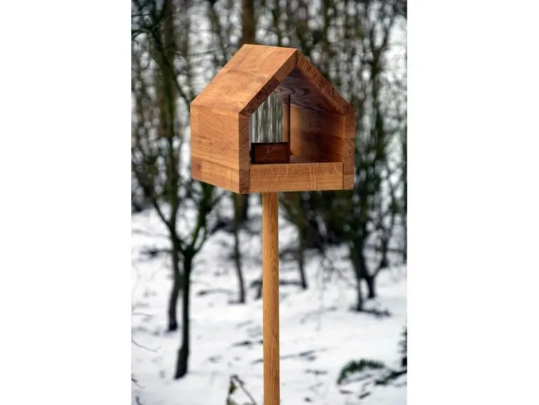LUXUS-VOGELHAUS Vogelfutterhaus Bauhaus I, 20.5 x 28 x 23.5 cm, Holz