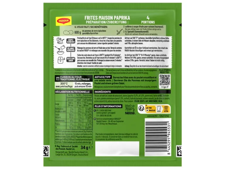 Maggi MAGGI Airfryer French Fries Paprika 34 g