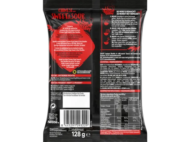 Maggi Magic Asia Noodles Chinese Sweet & Sour 128 g