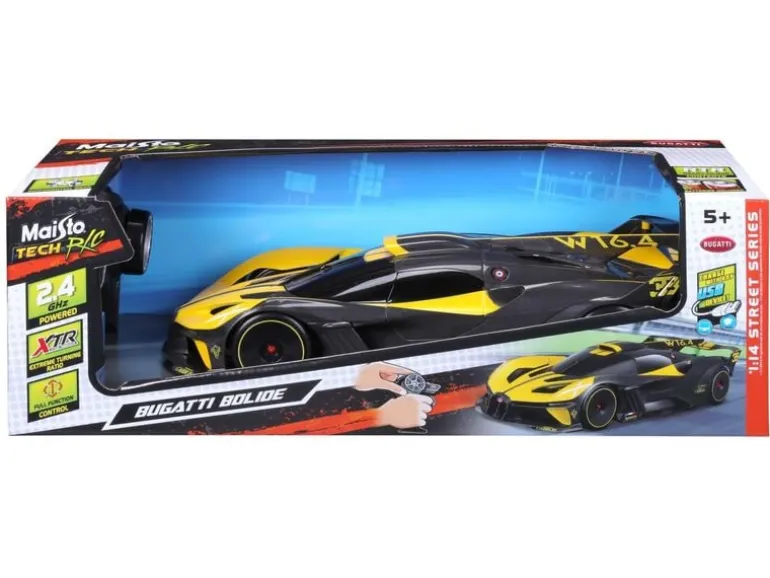 Maisto Rennwagen RC Bugatti Bolide 1/14, Gelb