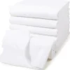 MAKIAN Moltontuch 6-er Set 80 x 80 cm, Weiss