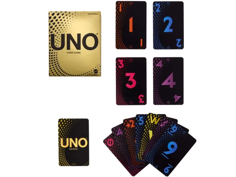 Mattel Spiele Kartenspiel UNO Gold Edition