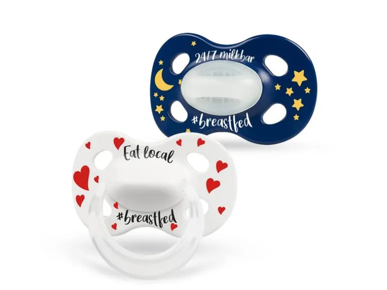 Medela Baby Nuggi Day & Night 2 Stk. 18 m+ blau/weiss