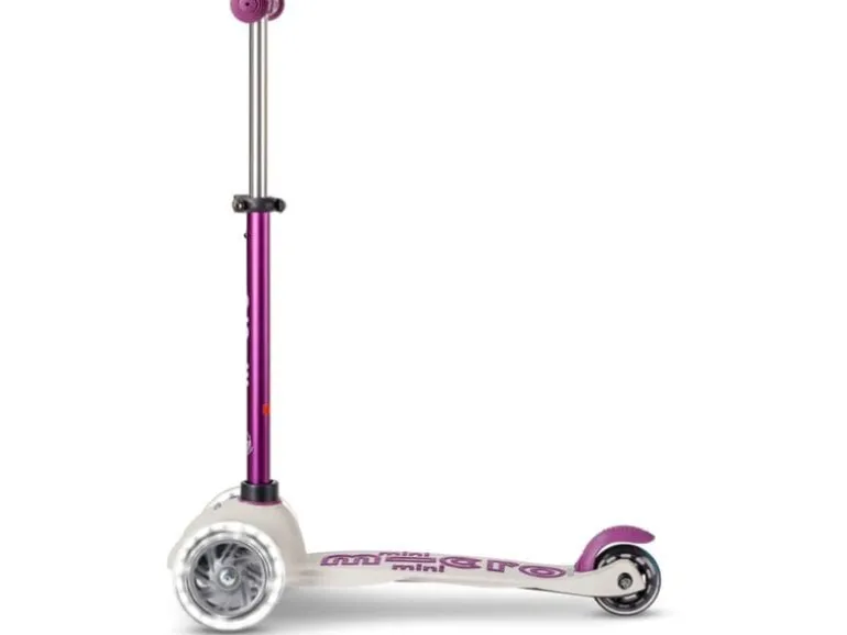 Micro Mobility Kickboard Mini Micro Deluxe ECO LED Tulip Purple