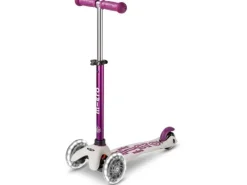 Micro Mobility Kickboard Mini Micro Deluxe ECO LED Tulip Purple