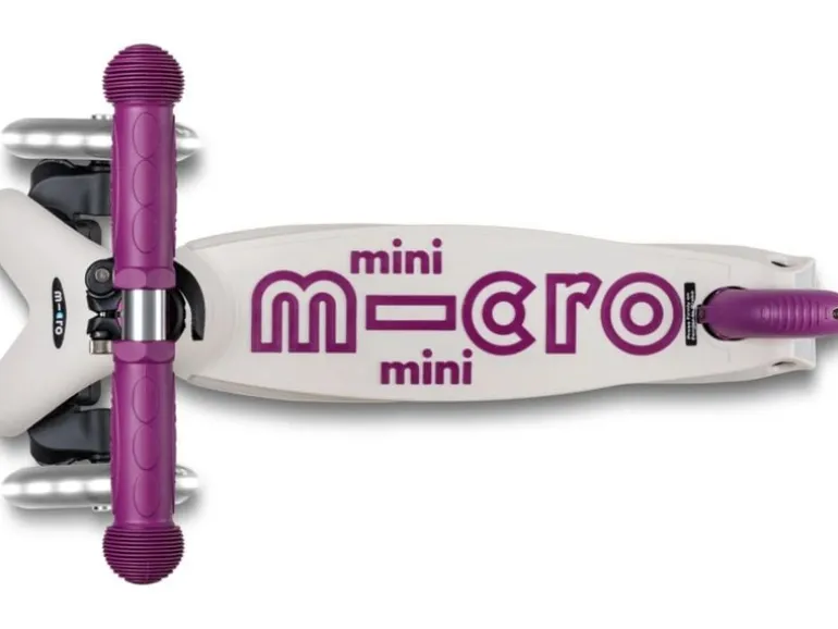 Micro Mobility Kickboard Mini Micro Deluxe ECO LED Tulip Purple