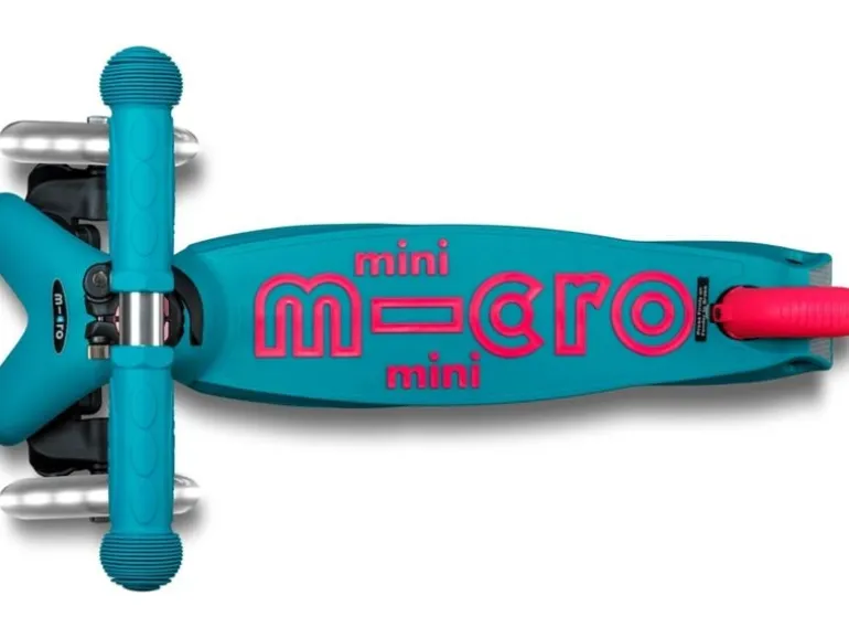 Micro Mobility Kickboard Mini Micro Deluxe Neon LED Marine Pink