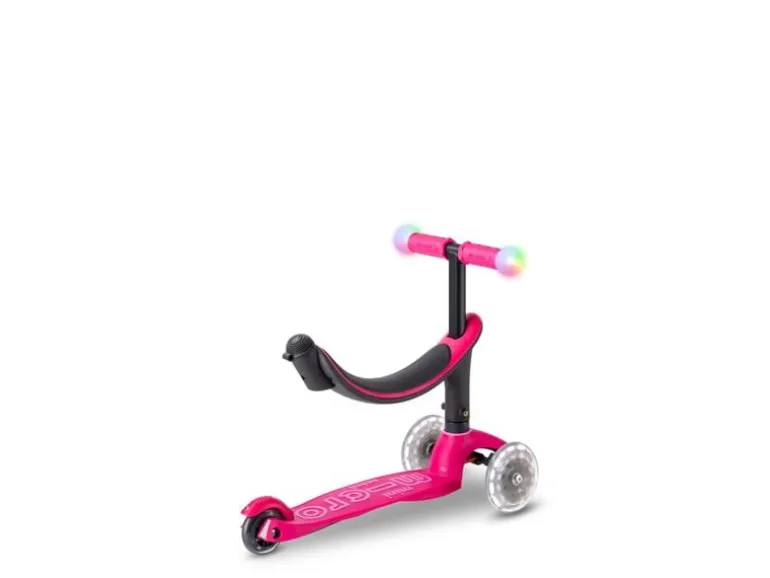 Micro Mobility Kickboard Mini2Grow Deluxe Magic LED, Pink