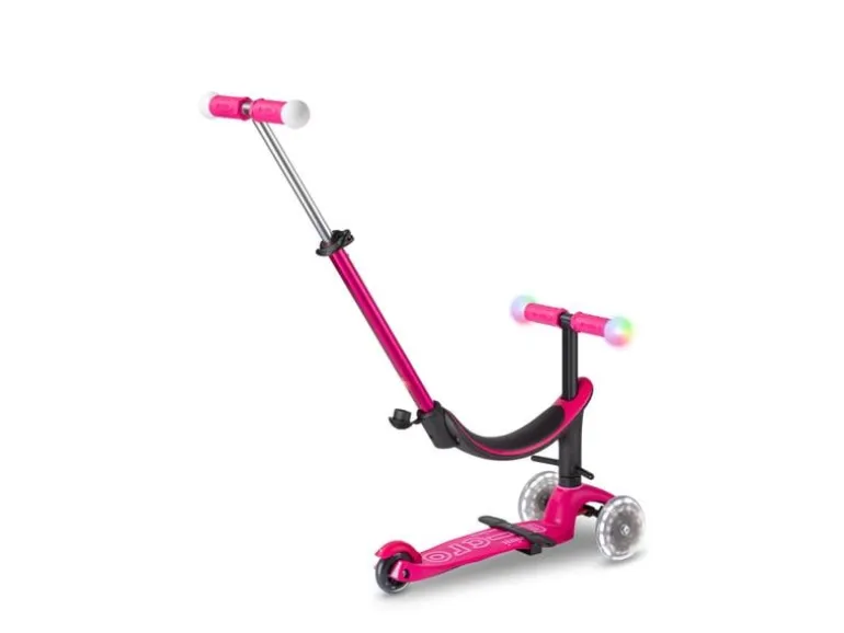 Micro Mobility Kickboard Mini2Grow Deluxe Magic LED, Pink