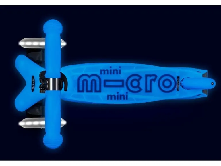 Micro Mobility Kickboard Mini Micro Deluxe Glow LED Blau