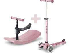 Micro Mobility Mini Micro Deluxe Rock & Go LED Dusty Rose
