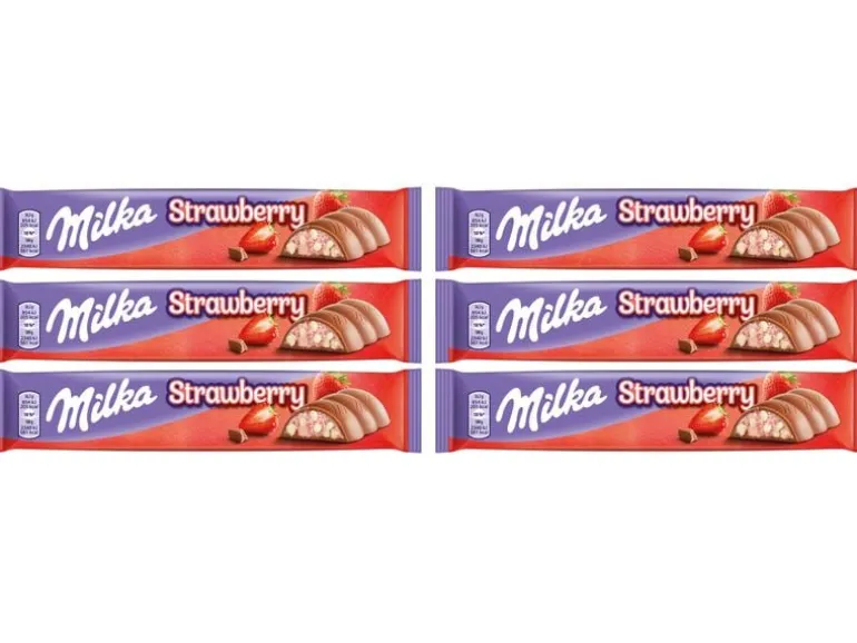 Milka Schokoladenriegel Erdbeer 6 Stück
