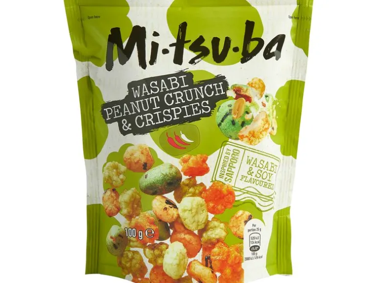 Mitsuba Wasabi Peanut Crunch und Crispies 100 g