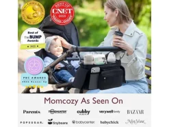 momcozy Kinderwagenorganizer mit Getränkehaltern Schwarz