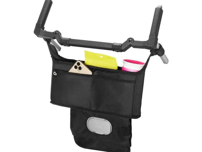 Munchkin Kinderwagentasche mit Klettverschluss, Schwarz