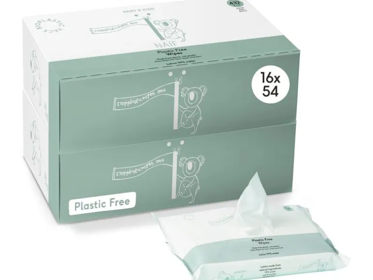 NAÏF Feuchttücher kunststofffrei Giga Pack 16 x 54 Stk.