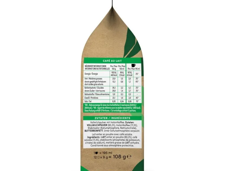 NEO by Nescafé Dolce Gusto Sachets Café au Lait 12 Portionen